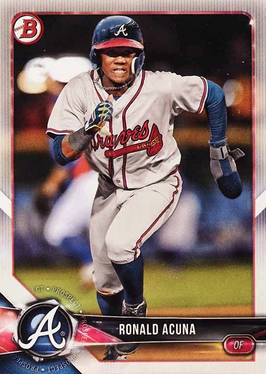 2018 Bowman Paper Prospects Ronald Acuna #BP1 Baseball Card