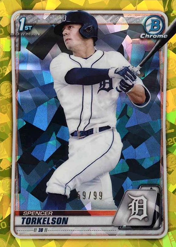 2020 Bowman Draft Chrome Sapphire Edition Spencer Torkelson #BD121 Baseball Card