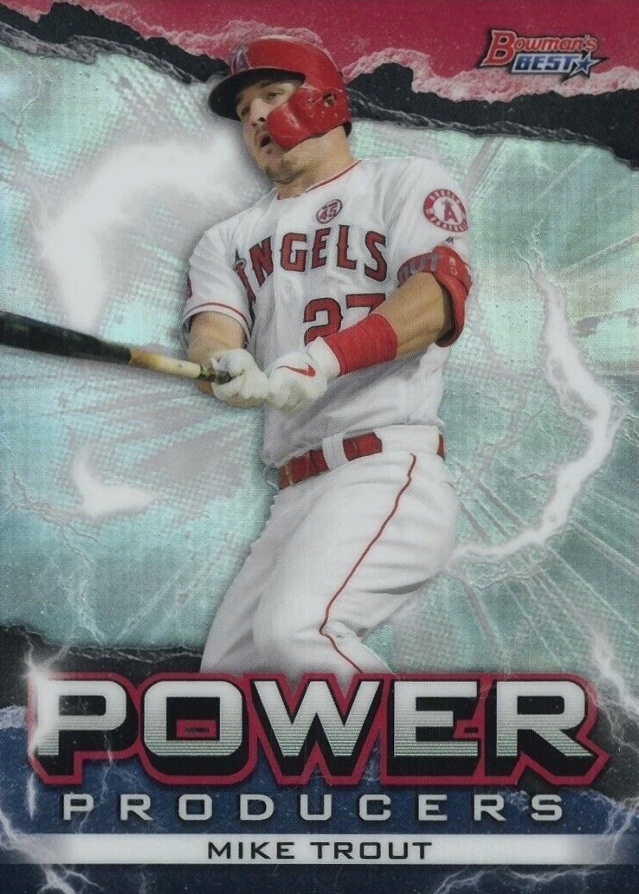 2020 Bowman's Best Power Producers Mike Trout #PPMT Baseball Card