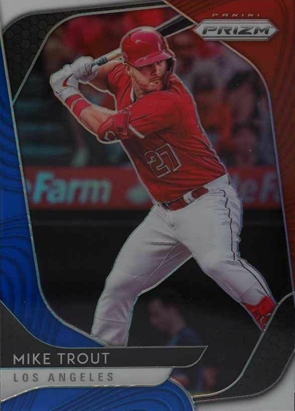 2020 Panini Prizm Mike Trout #196 Baseball Card