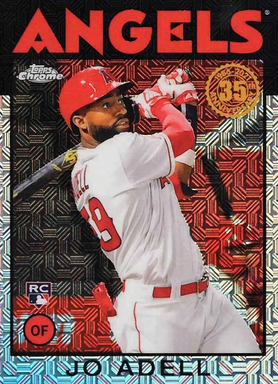 2021 Topps Silver Pack 1986 Chrome Promo Jo Adell #90 Baseball Card