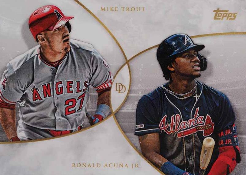 2019 Topps on Demand Dynamic Duals Mike Trout/Ronald Acuna Jr. #18 Baseball Card