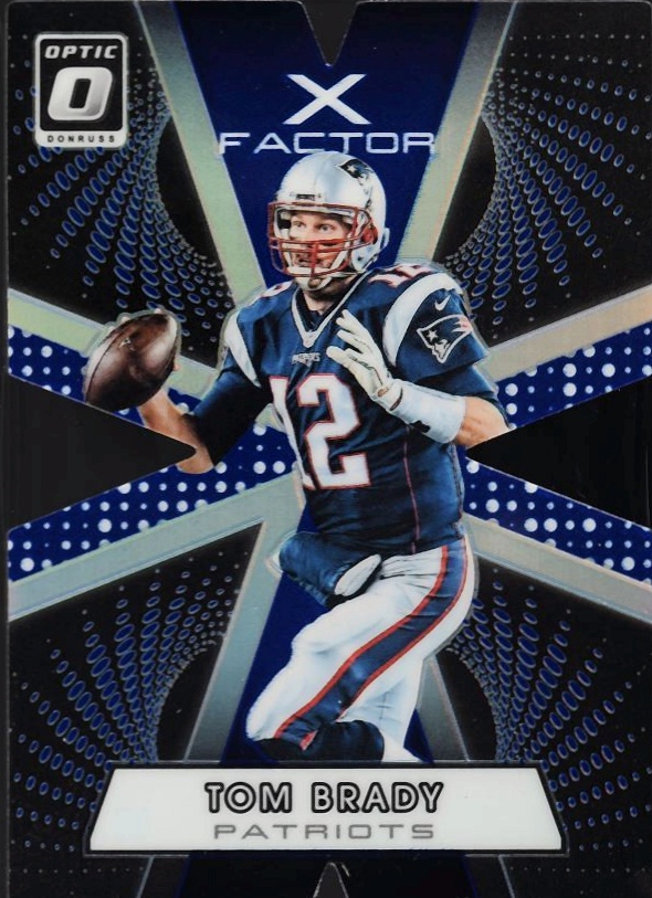 2016 Panini Donruss Optic X-Factor Tom Brady #20 Football Card