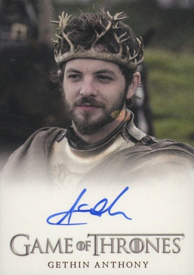 2014 Game of Thrones Season 3-Autograph Gethin Anthony # Non-Sports Card