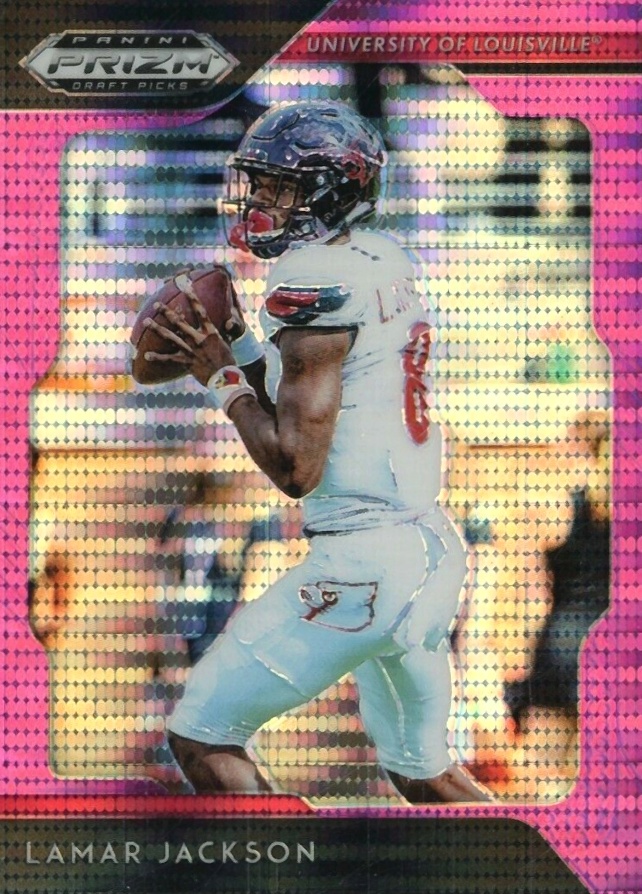 2019 Panini Prizm Draft Picks Lamar Jackson #60 Football Card