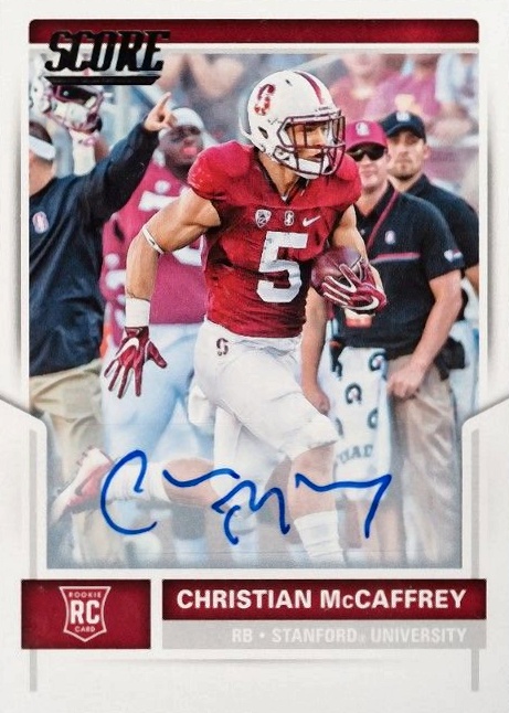 2017 Panini Score Christian McCaffrey #373 Football Card