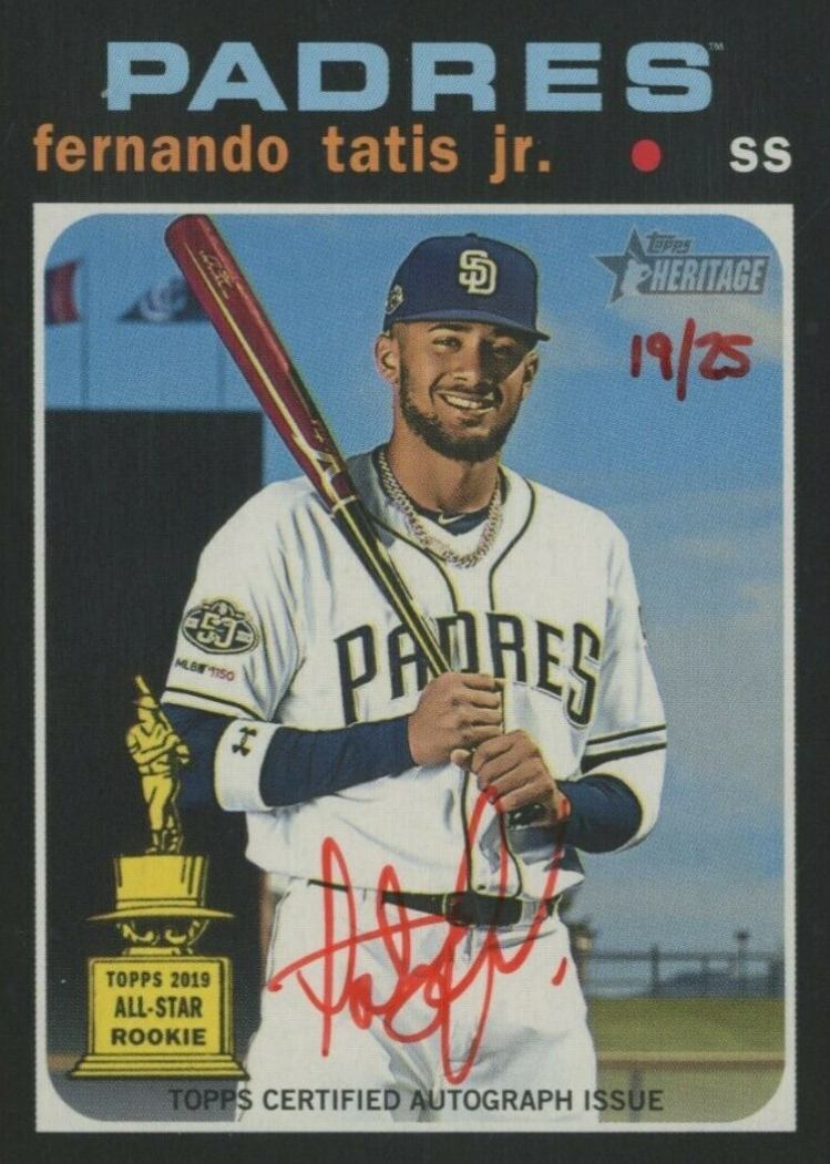 2020 Topps Heritage Real One Autograph Fernando Tatis Jr. #FT Baseball Card