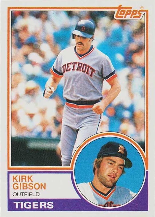 1983 Topps Kirk Gibson #430 Baseball Card