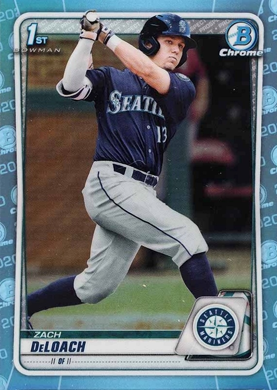 2020 Bowman Draft Zach Deloach #BD28 Baseball Card