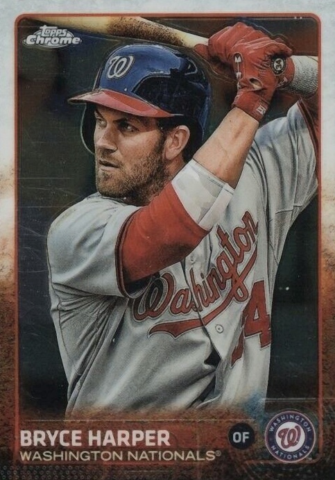 2015 Topps Chrome Bryce Harper #81 Baseball Card