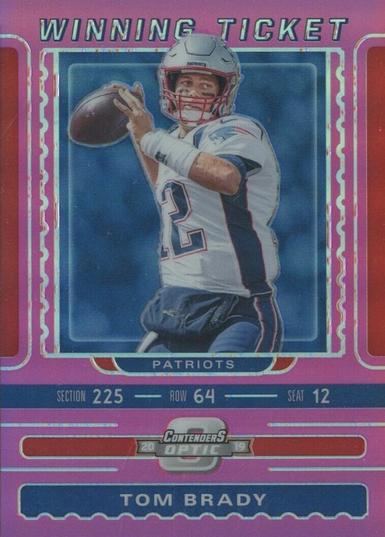 2019 Panini Contenders Optic Winning Ticket Tom Brady #TB Football Card