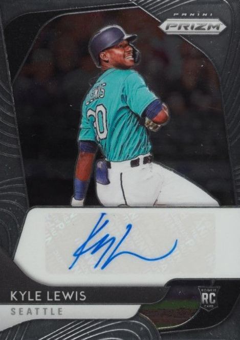 2020 Panini Prizm Rookie Autographs Kyle Lewis #RAKL Baseball Card