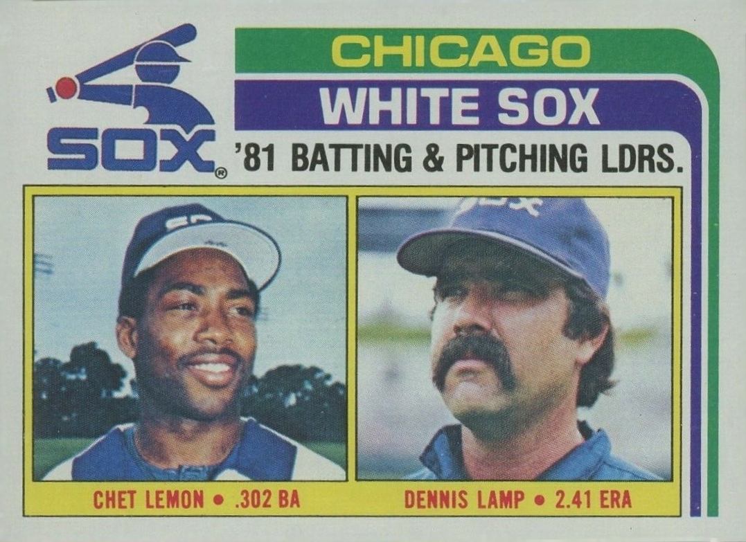 1982 Topps White Sox Batting/Pitching Leaders #216 Baseball Card