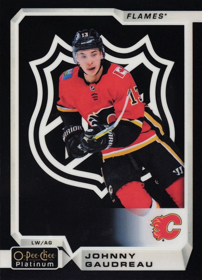 2018 O-Pee-Chee Platinum Johnny Gaudreau #8 Hockey Card