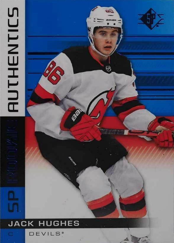 2019 SP Jack Hughes #140 Hockey Card