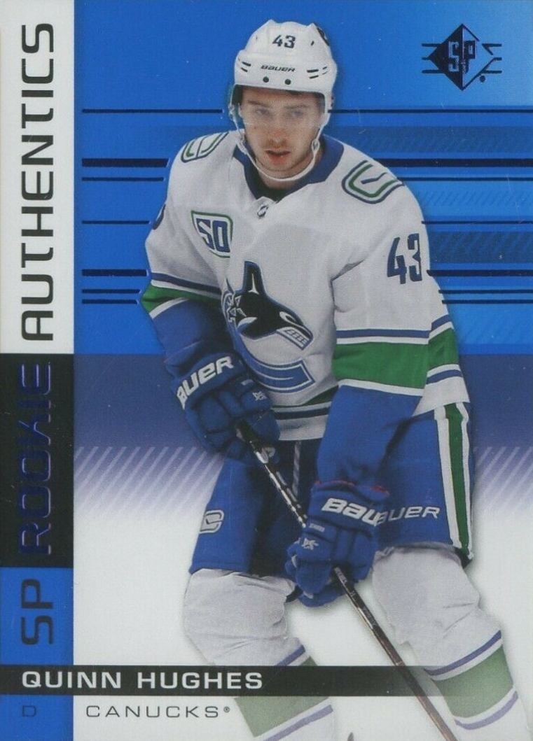 2019 SP Quinn Hughes #136 Hockey Card