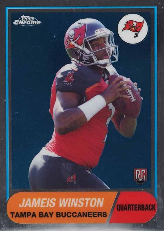 2015 Topps Chrome 60th Anniversary Jameis Winston #JW Football Card