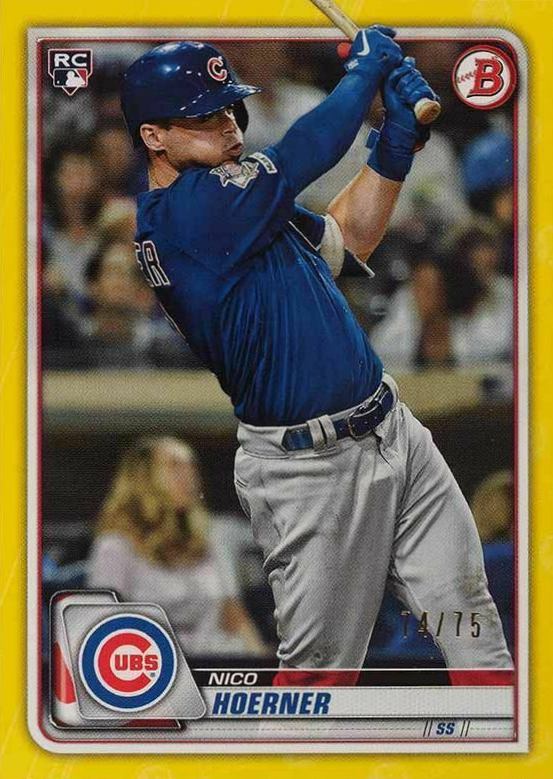 2020 Bowman Nico Hoerner #72 Baseball Card