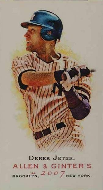 2007 Topps Allen & Ginter Derek Jeter #150 Baseball Card