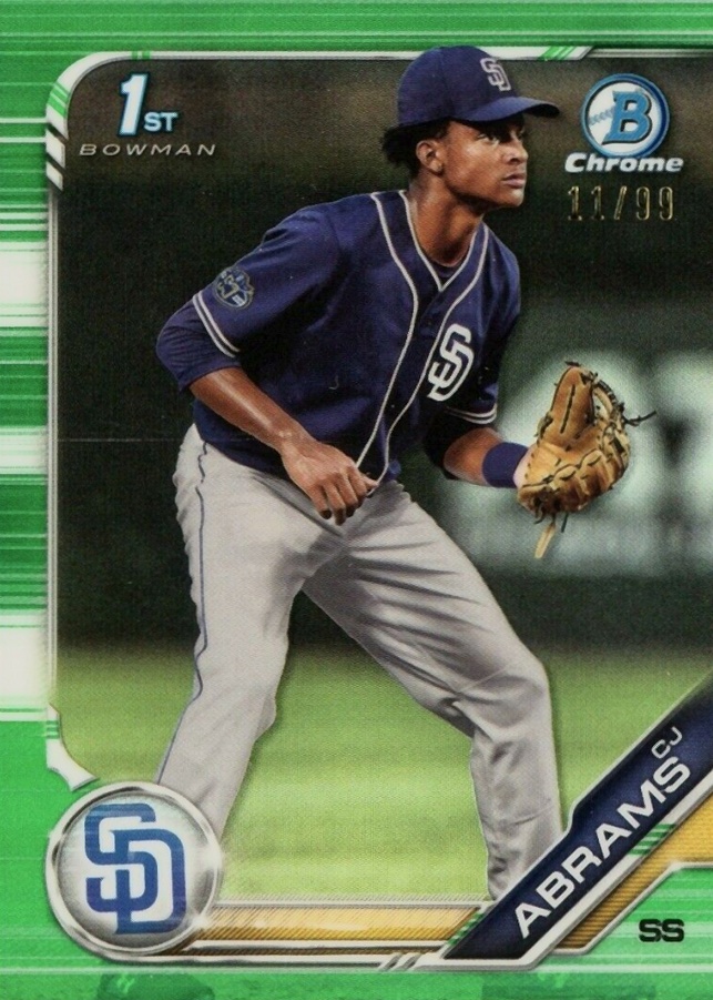 2019 Bowman Draft CJ Abrams #BDC85 Baseball Card