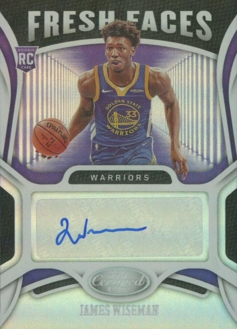 2020 Panini Certified Fresh Faces Signatures James Wiseman #FSWIS Basketball Card