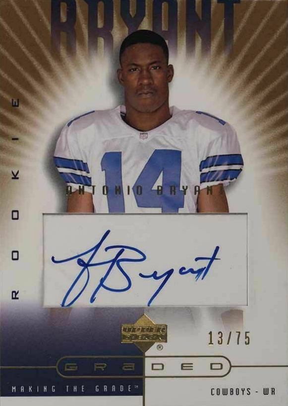 2002 Upper Deck Graded Antonio Bryant #170 Football Card