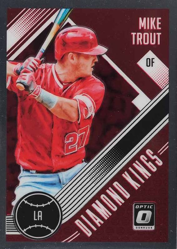 2018 Panini Donruss Optic Mike Trout #13 Baseball Card