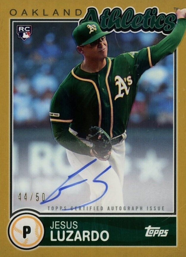 2020 Topps Brooklyn Collection Autographs Jesus Luzardo #JLZ Baseball Card