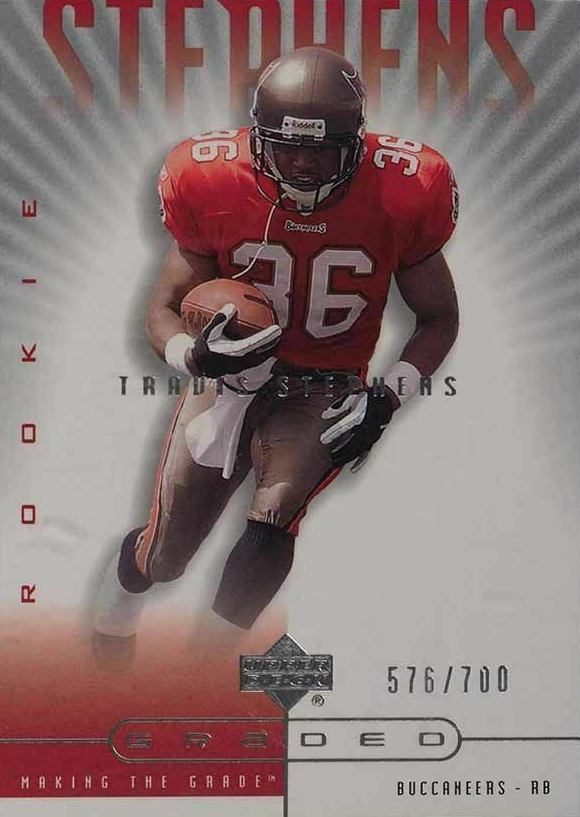 2002 Upper Deck Graded Freddie Milons #112 Football Card