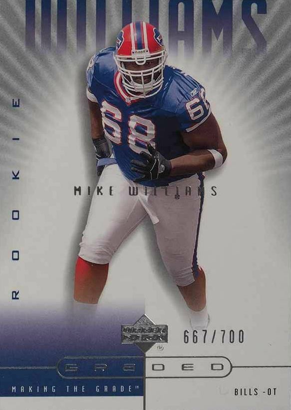 2002 Upper Deck Graded Mike Williams #108 Football Card