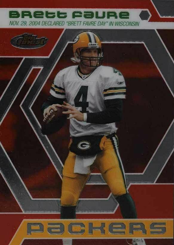 2006 Finest Favre Finest Moments Brett Favre #BF4 Football Card