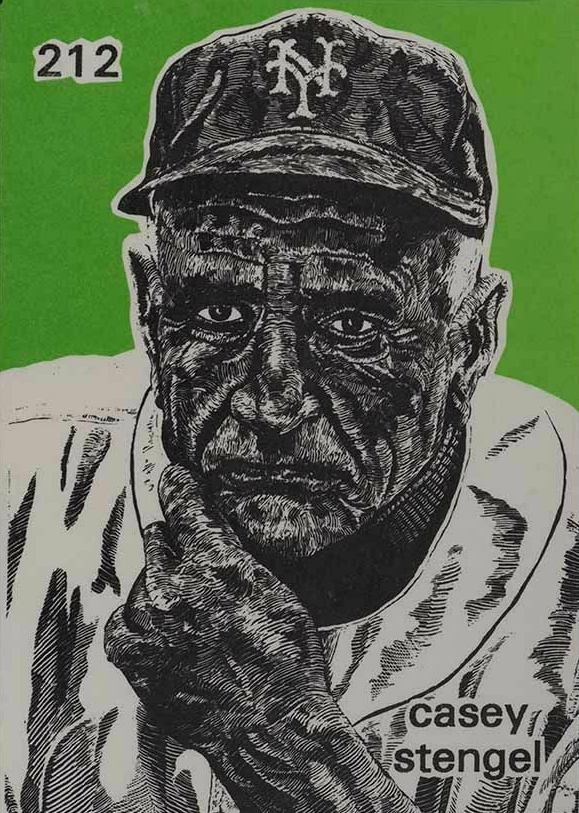 1984 O'Connell & Son Ink Mini Prints Casey Stengel #212 Baseball Card