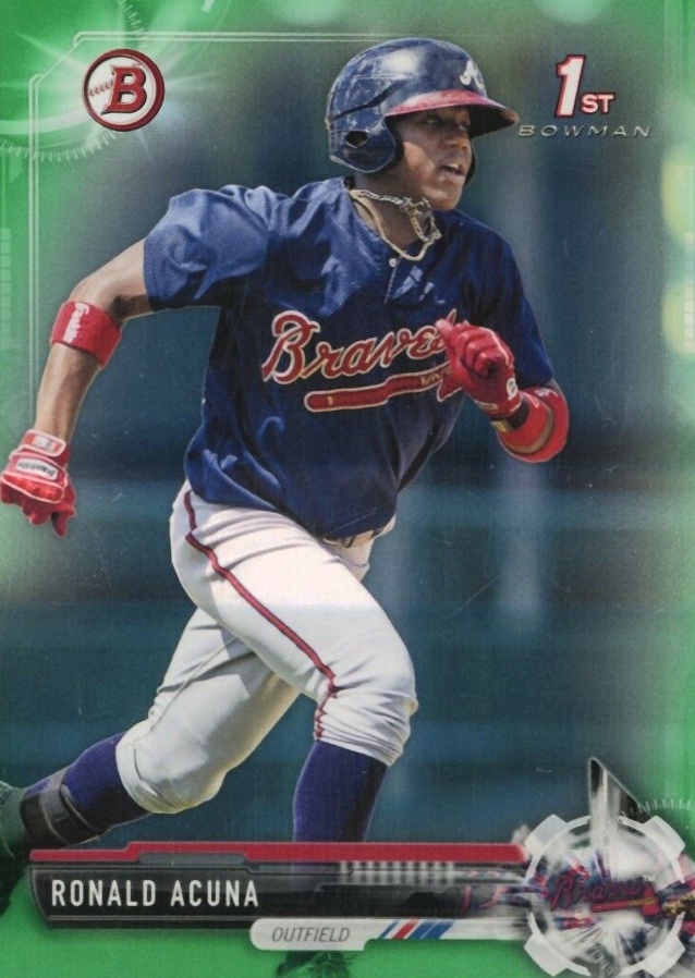 2017 Bowman Prospects Ronald Acuna Jr. #BP127 Baseball Card