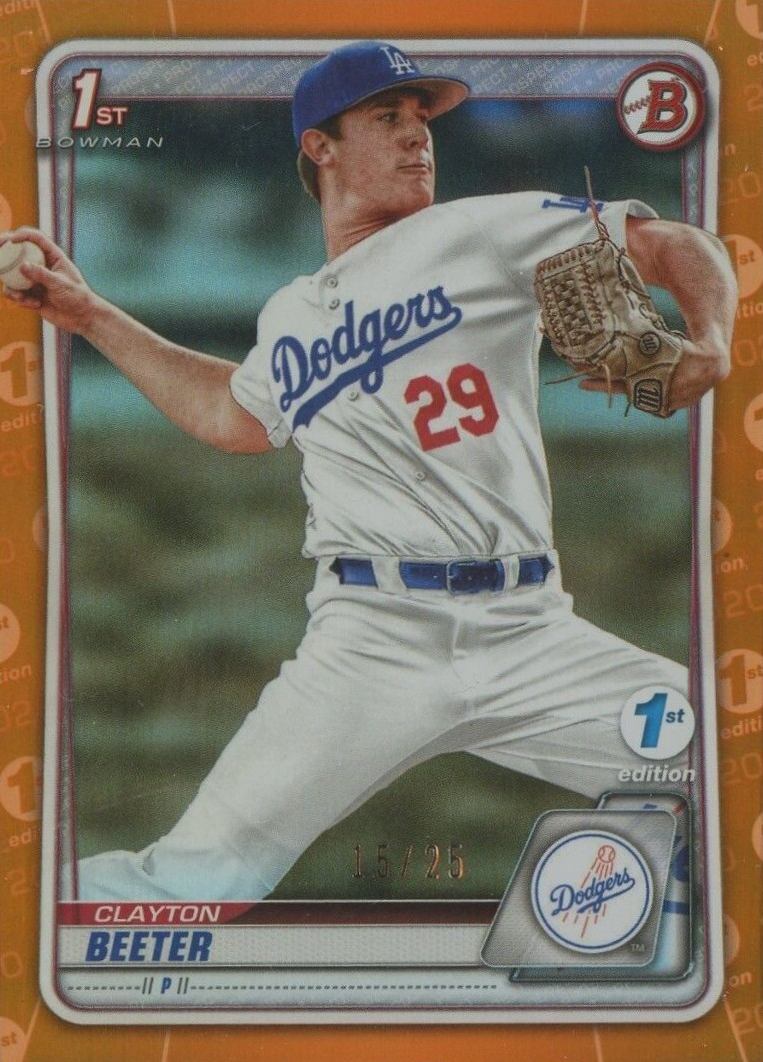 2020 Bowman Draft 1st Edition Clayton Beeter #BD30 Baseball Card