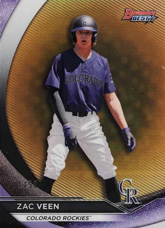 2020 Bowman's Best Top Prospects Zac Veen #TP12 Baseball Card