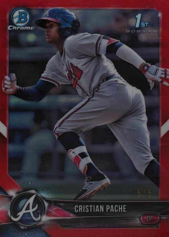 2018 Bowman Prospects Chrome Cristian Pache #46 Baseball Card