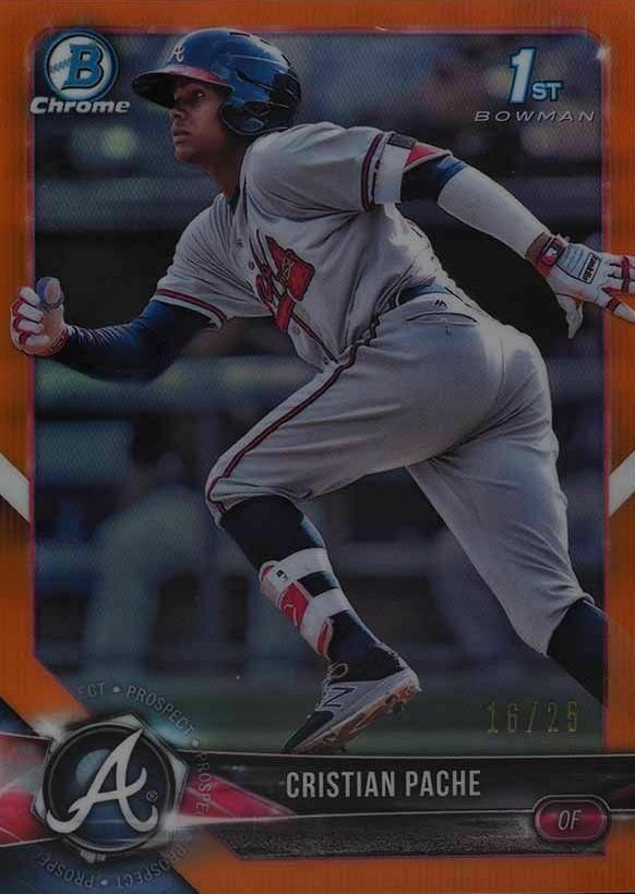 2018 Bowman Prospects Chrome Cristian Pache #46 Baseball Card