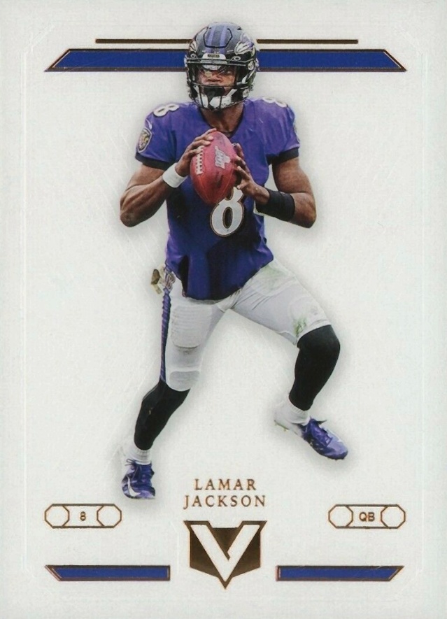 2019 Panini Chronicles Vertex Lamar Jackson #V26 Football Card