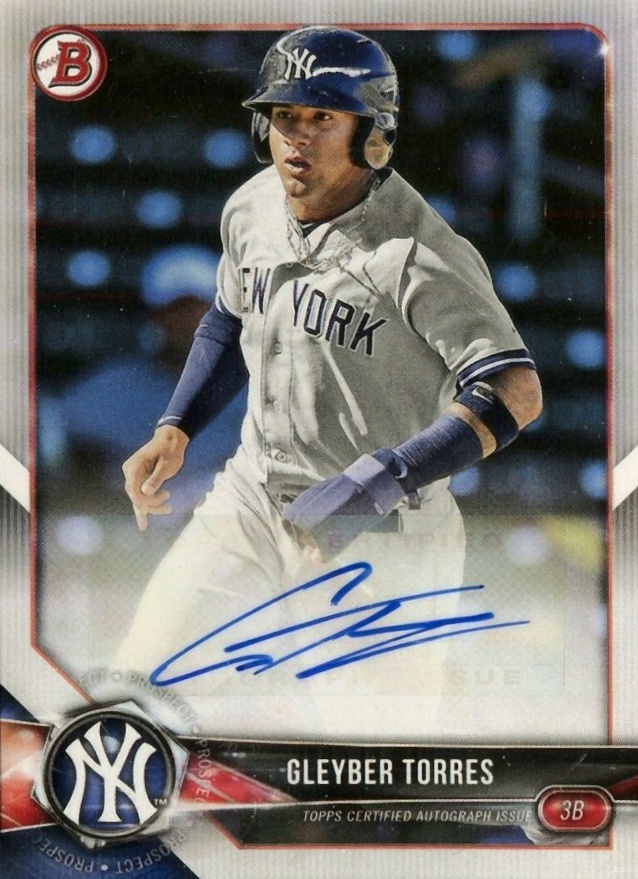 2018 Bowman Paper Prospects Autographs Gleyber Torres #PA-GT Baseball Card