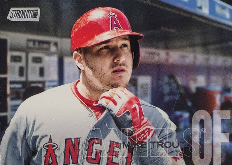 2018 Stadium Club Mike Trout #48 Baseball Card