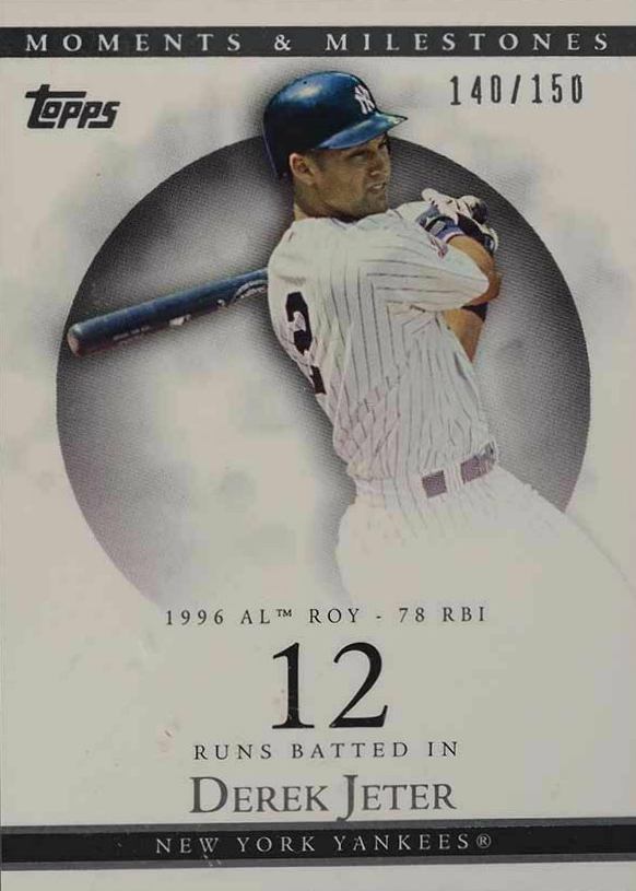 2007 Topps Moments & Milestones  Derek Jeter #82 Baseball Card