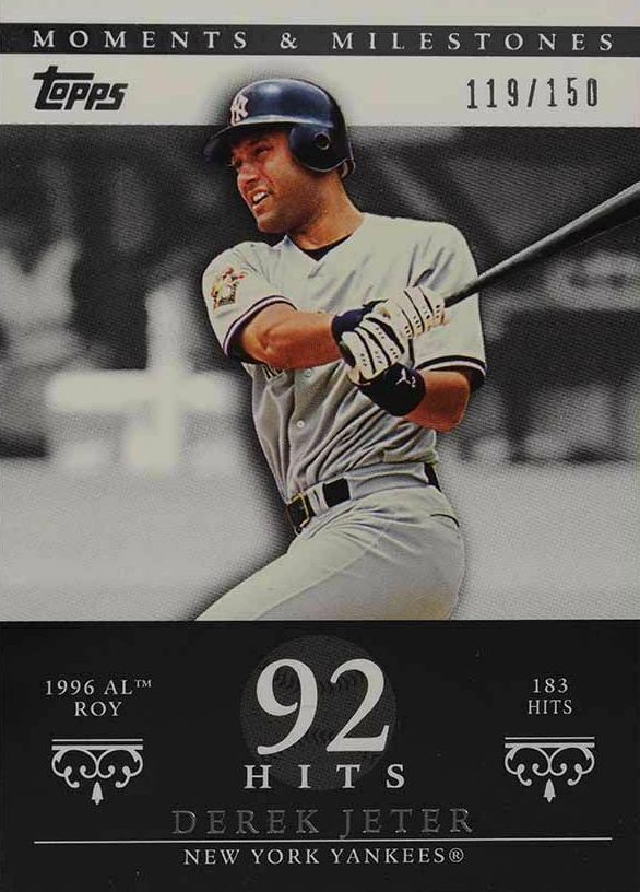 2007 Topps Moments & Milestones  Derek Jeter #83 Baseball Card