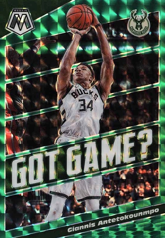 2019 Panini Mosaic Got Game Giannis Antetokounmpo #25 Basketball Card