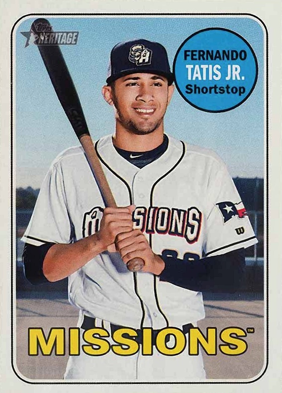 2018 Topps Heritage Minor League Fernando Tatis Jr. #100 Baseball Card