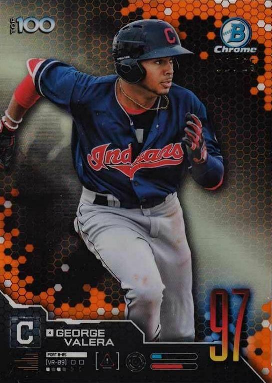 2019 Bowman Scouts' Top 100 Chrome George Valera #BTP97 Baseball Card