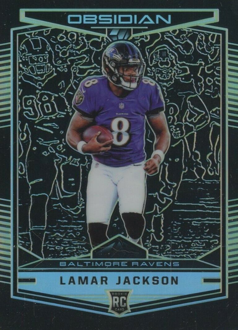 2018 Panini Obsidian Lamar Jackson #102 Football Card