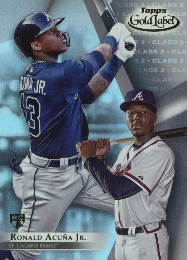 2018 Topps Gold Label  Ronald Acuna Jr. #99 Baseball Card