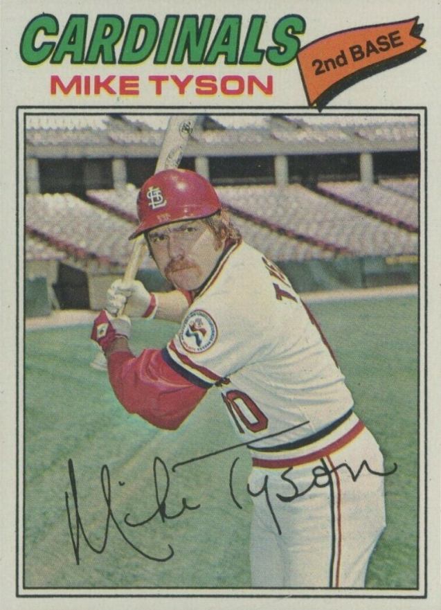 1977 Topps Mike Tyson #599 Baseball Card