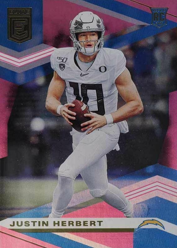 2020 Panini Donruss Elite Justin Herbert #104 Football Card