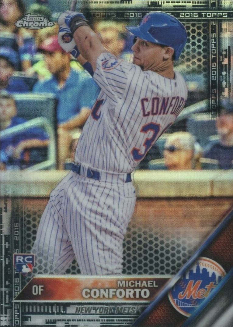 2016 Topps Chrome Michael Conforto #52 Baseball Card